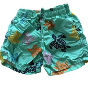 Vilebrequin Multicolor Turtle Print Kids Swim Shorts